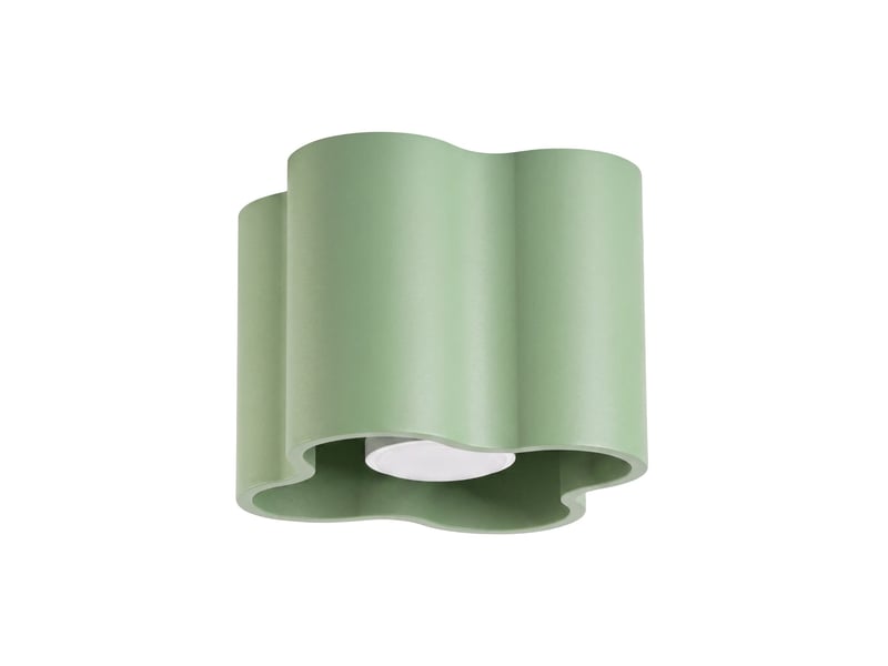  Plafonnier ovio 1 sauge gu10 aluminium moderne 10x12x12cm SL.3407 - Conforama A