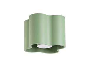 Plafonnier ovio 1 sauge gu10 aluminium moderne 10x12x12cm