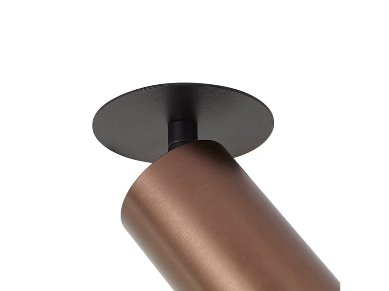 Spot encastrable moderne bronze foncé gu10 50mm ip44 - chels  - Conforama E