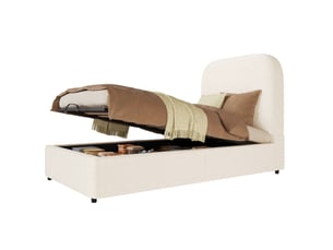 Lit coffre 90x200 cm MAISENTIEL coloris beige