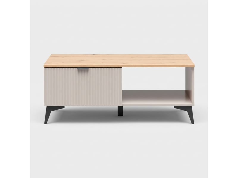  Table basse avec tiroir et compartiment de rangement velton  - Conforama D