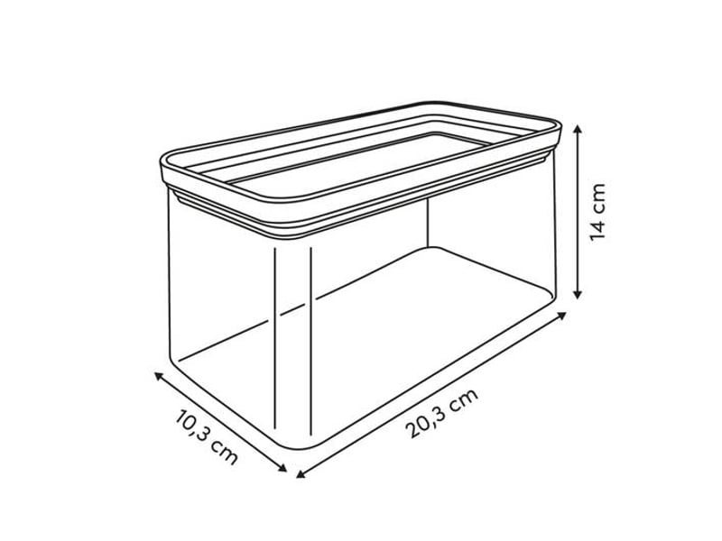  Boîte de conservation rectangulaire eske 2l transparent ESKE - Conforama C