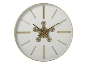 Horloge murale design runa 90cm blanc