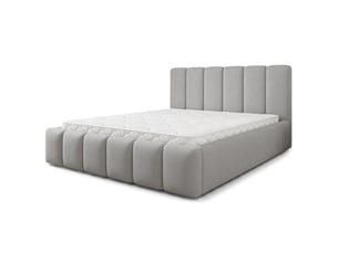 Lit coffre 160x200 cm MASSENO coloris gris