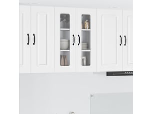 Meuble mural de cuisine | armoire de cuisine blanc 60x31x80cm shl3244