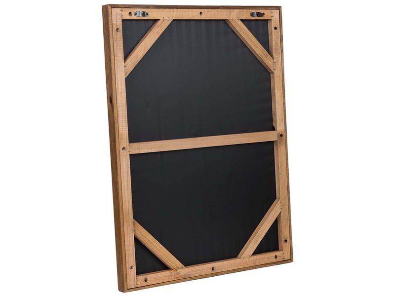 Tableau artisanal en bois recyclé relief vert beige et noir 62x4x82 cm h - Conforama D