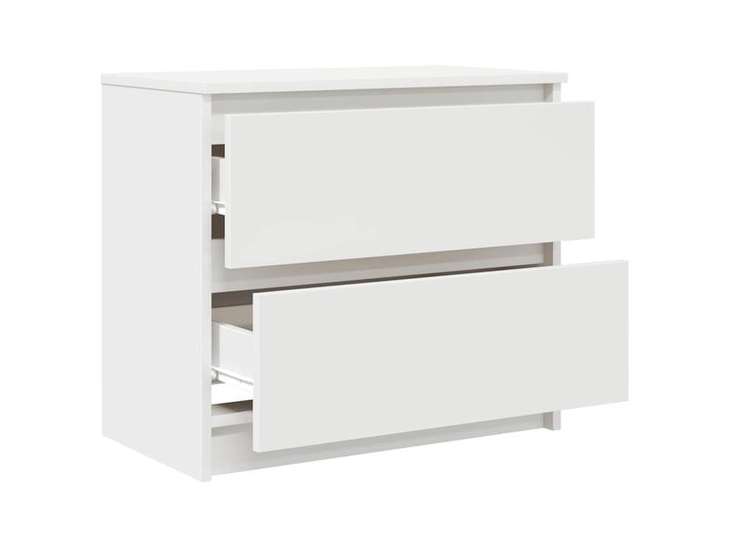  Meuble tv - banc tv - meuble de rangement blanc 60x35x54 cm bois d'ingénierie  - Conforama E