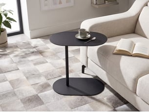 Table d'appoint mille métal noir