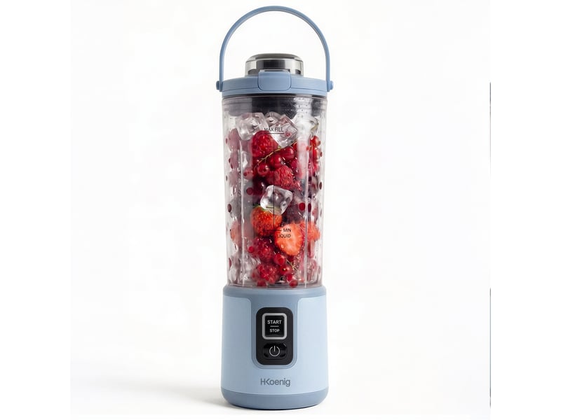  H.koenig mooth16 - mini blender portable sur batterie bleu pastel  - Conforama A