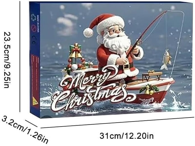  Calendrier de l’avent pêche 2026 pour homme, 24 jours de leurres et équipement, calendrier de noël pour pêcheur adulte  - Conforama B