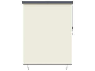 Store enrouleur, store à rouleau crème 220 x 250 cm tissu et aluminium cf44962