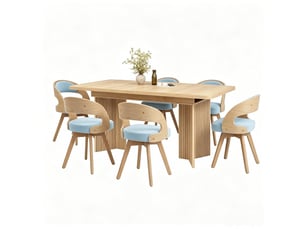 Ensemble table rectangulaire  6 chaise(s)  <strong>BGSRYAO</strong> <strong></strong> 