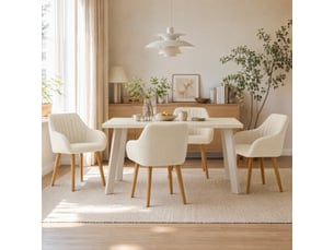 Ensemble table rectangulaire 4 chaise(s) <strong>GOEURVANT</strong> <strong></strong>