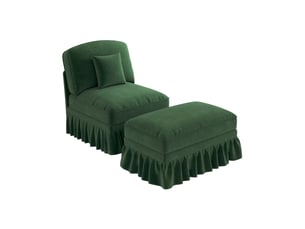 Fauteuil fixe <strong>MODENVIE</strong> <strong></strong> Tissu vert