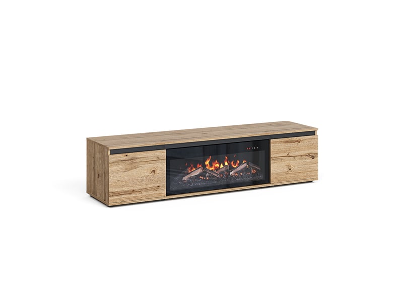  Vicco entourage de cheminée, chênenoir, 160x39cm  - Conforama A