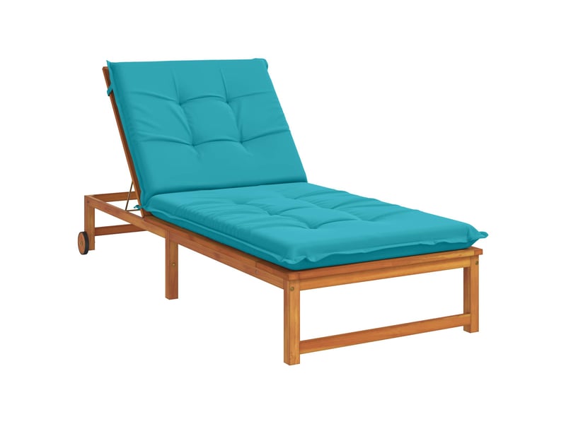  Coussin de transat, coussin pour bain de soleil gemert 100 % polyester turquoise cf56213  - Conforama C