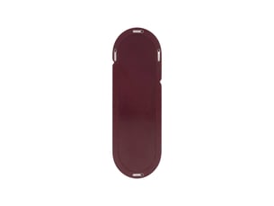Miroir ovale à fixer coloris rouge - 160 cm x 50 cm