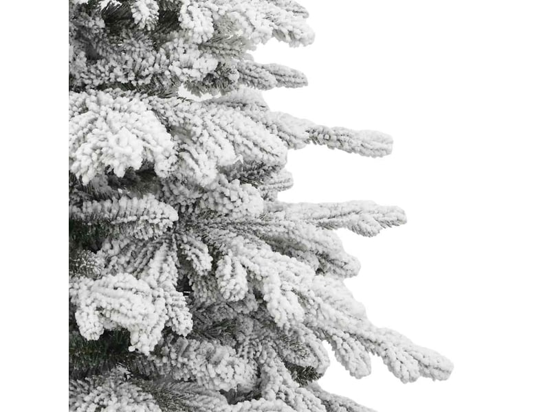  Sapin de noël artificiel, arbre de noël à charnières avec neige floquée 210 cm shl1113  - Conforama E