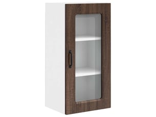 Meuble mural de cuisine | armoire de cuisine chêne brun 40x31x80cm shl3327