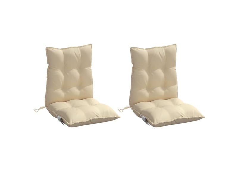 Lot de 2 coussins d'extérieur, coussins de chaise beige 100 x 50 x 7 cm cf56387  - Conforama C