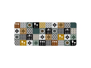 Tapis de cuisine mousse caretti 45x120cm multicolore
