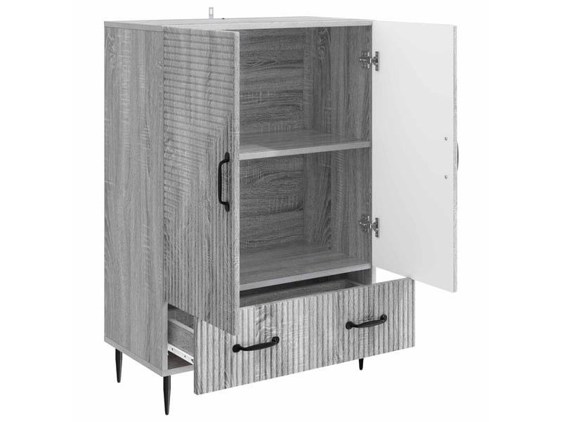  Buffet - bahut - meuble de rangement sonoma gris 66 x 34,5 x 95 cm bois d'ingénierie  - Conforama D