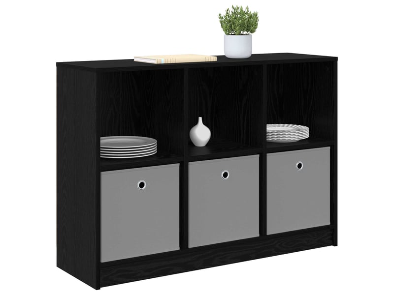  Buffet - bahut - meuble de rangement chêne noir 102 x 32 x 73,5 cm  - Conforama C