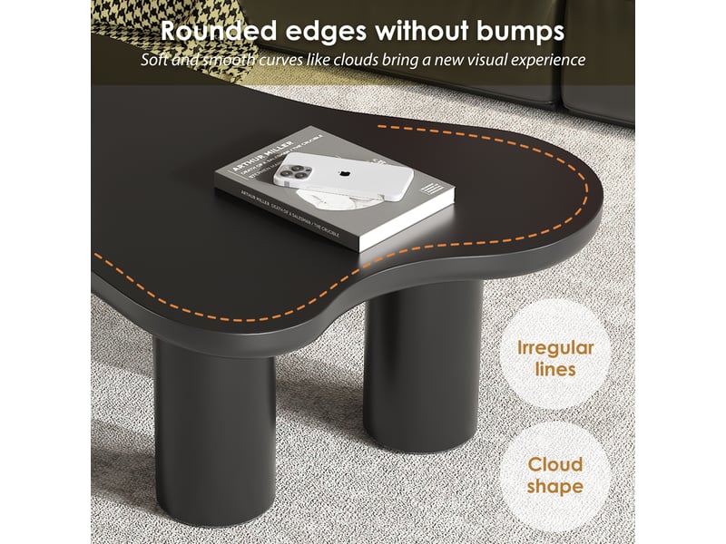 Table basse forme nuage 107 x 66 cm en mdf  - Conforama E