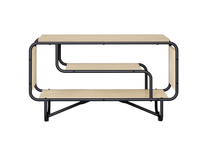  Meuble tv moderne, banc tv 80x36x45 cm chêne sonoma bois d'ingénierie  - Conforama C