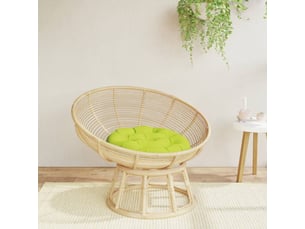 Coussin rond, coussin d'assise vert vif ø 60 x11 cm tissu oxford cf56636
