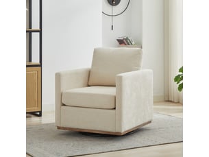 Fauteuil fixe pivotant  PANGIVO W5171S00006 Tissu beige