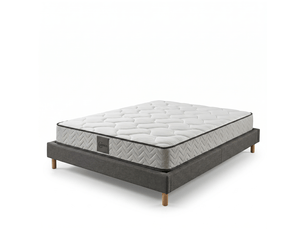 Ensemble matelas et sommier 140x190 cm Ressorts + mémoire de forme <strong>Sampur</strong> <strong>PREMIUM</strong> soutien Medium épaisseur 21 cm