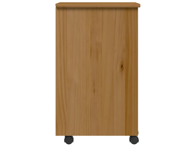  Armoire de rangement roulante avec tiroirs moss bois de pin marron miel shl7931  - Conforama D