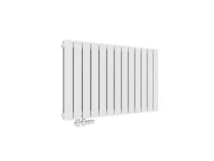 Emke radiateur eau chaude en acier tube plat radiateur mural blanc 63 x 100,6 cm 1308w double couche