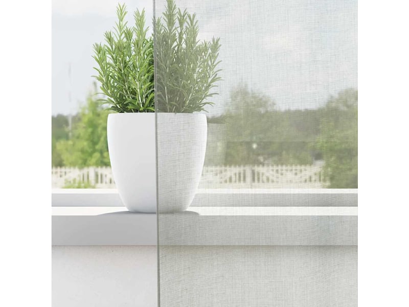  Lot de 2 rideaux en voile, voilages avec œillets gris clair 140x140 cm cf44357  - Conforama C