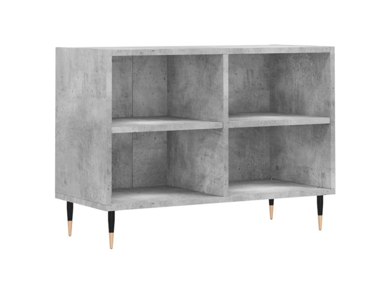  Meuble tv - banc tv - meuble de rangement gris béton 69,5x30x50 cm bois d'ingénierie  - Conforama A