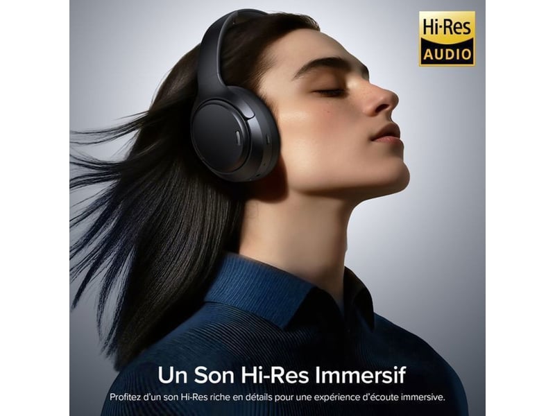 Casque audio bluetooth 6.0 over-ear noir hybrid anc jusqu a 65 db 8 micros 120 h 176665_AAAHO48393_6_DROPFR - Conforama C