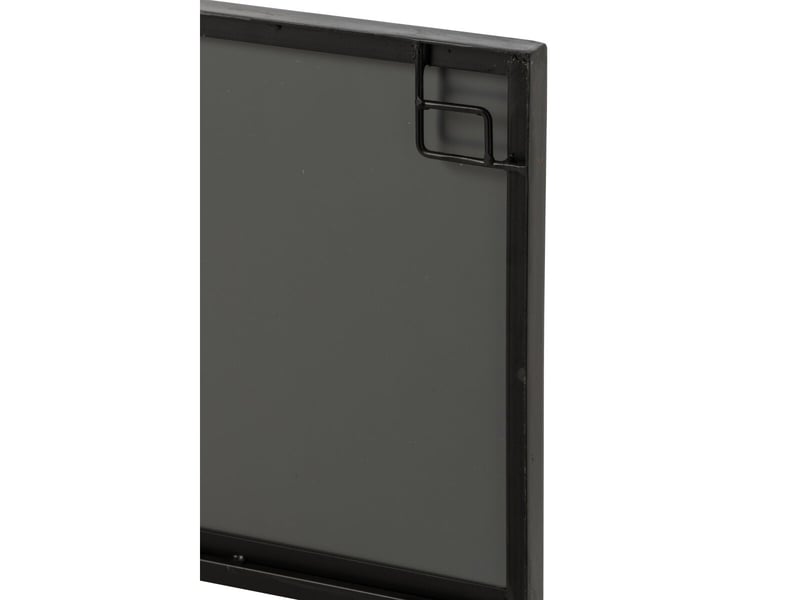  Miroir mural carré antique orson 90cm noir  - Conforama D