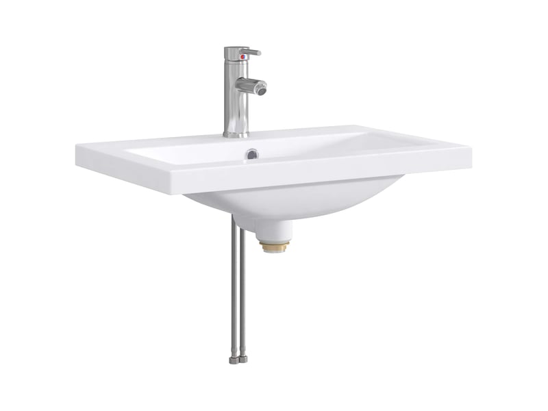 Ensemble de mobilier de salle de bain gris béton shl6697 - Conforama E