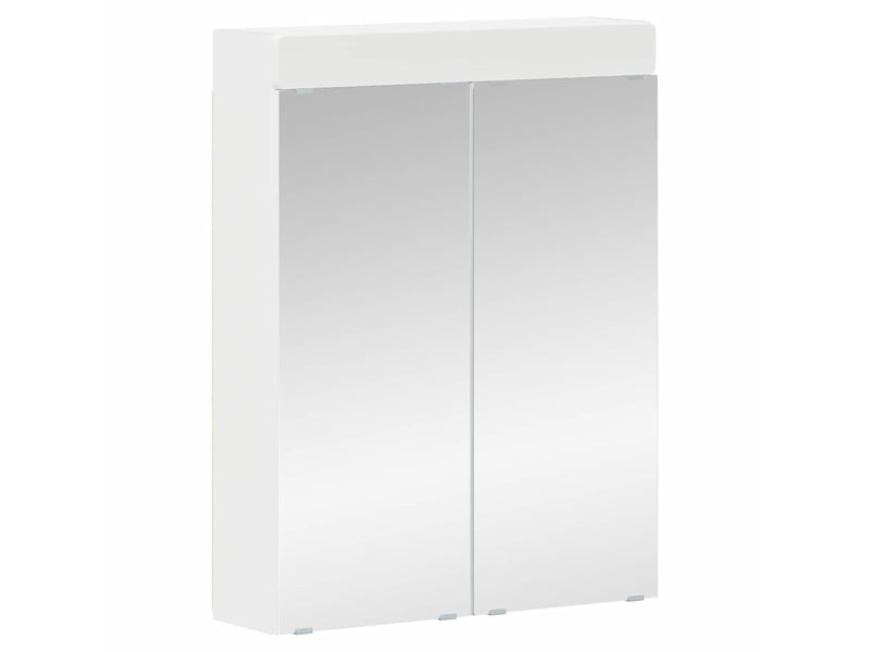 Amoire de salle de bain avec miroir, cabinet de salle de bain tulum blanc cf64959  - Conforama A