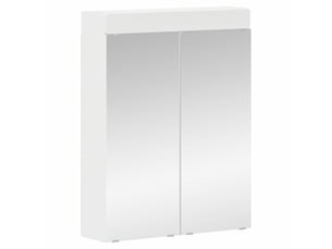 Amoire de salle de bain avec miroir, cabinet de salle de bain tulum blanc cf64959