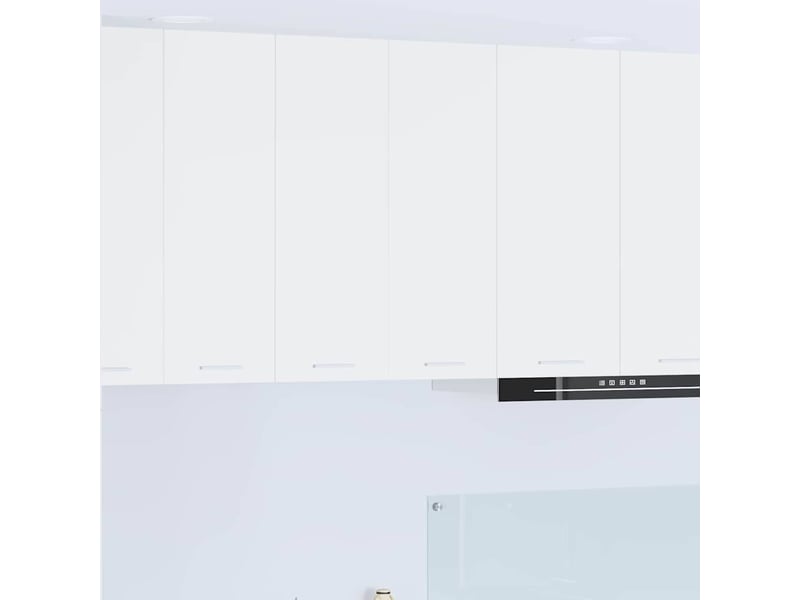  Meuble de rangement cuisine, armoire suspendue blanc 60x31x80cm bois d'ingénierie shl4836  - Conforama B