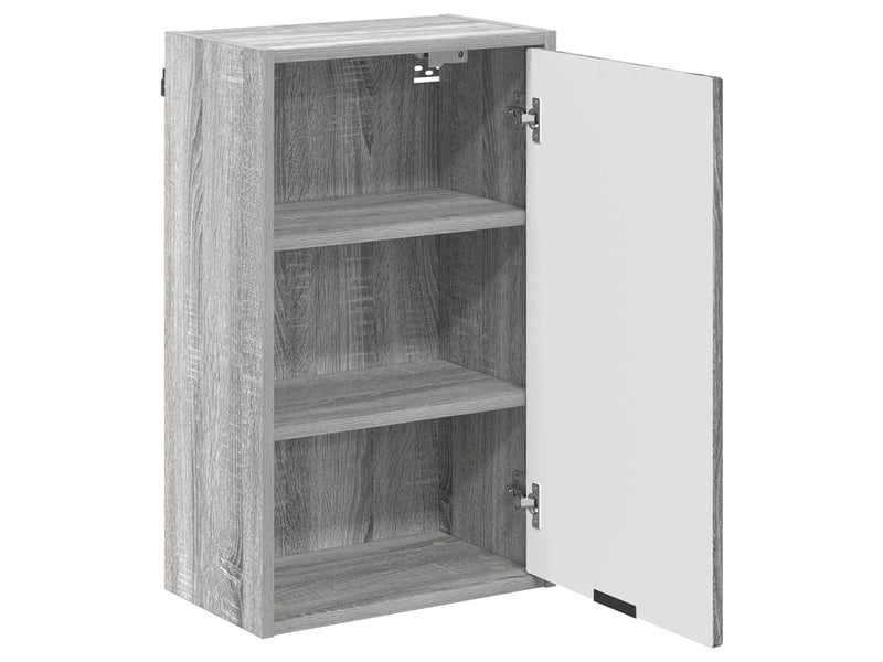 Cabinet de salle de bain, meuble de rangement gris sonoma 39x23.5x65 cm - Conforama E