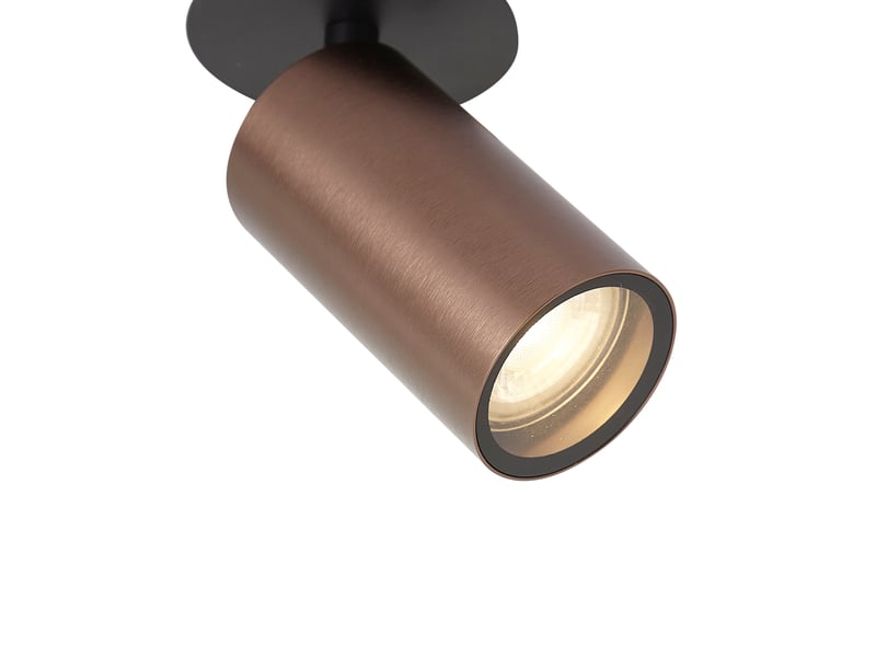 Spot encastrable moderne bronze foncé gu10 50mm ip44 - chels  - Conforama C