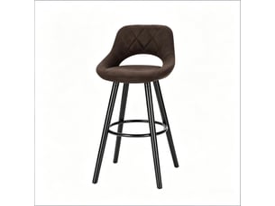 tabouret de bar <strong>STILVORA</strong> - marron hauteur d'assise 70 cm vendu A l'unité