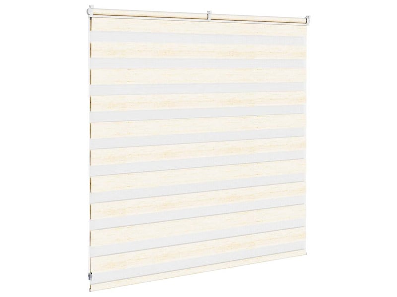 Store zèbre, store de fenêtre beige marbré largeur du tissu 135,9 cm polyester cf48268 - Conforama D
