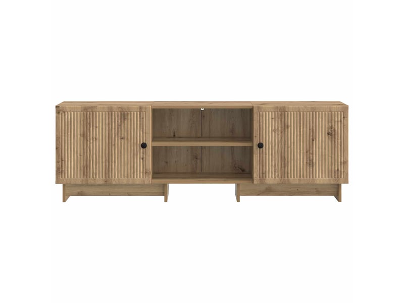  Meuble tv - banc tv - meuble de rangement 150 x 31 x 50 cm chêne artisanal bois d’ingénierie  - Conforama E