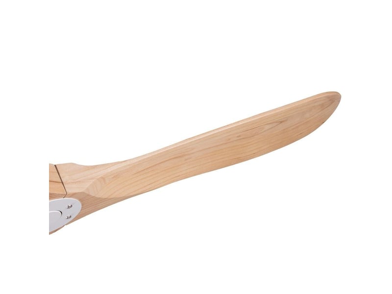  Ventilateur de plafond - avec télécommande et moteur réversible - metal &amp; wood - blanc - 183 x 183 x 32 cm - installation au plafond - salon et chambre EU70YM-1615WH - Conforama E