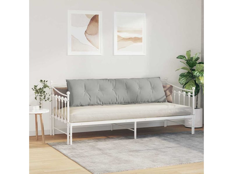  Coussin de dos, coussin de dossier gris clair 180 x 50 cm tissu en microfibre cf54661  - Conforama D