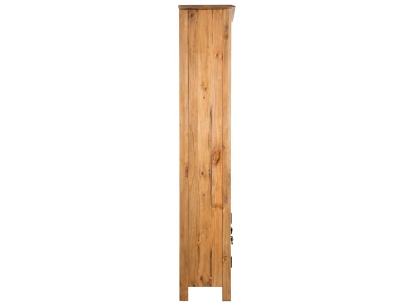 Meuble de salle de bain, armoire salle de bain autoportant bois pin massif 48x32x170cm cf65404  - Conforama E